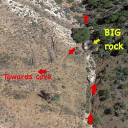 Packsaddle Trail - Make sure you turn left when you get to the big rock to head towards the cave.