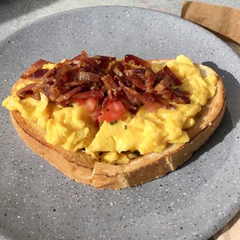 Tru Bru Coffee - Soft scramble toast with extra bacon - Coffee & Tea Near Me - Henderson, Nevada
