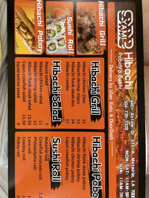 Menu photo 2 Yami Hibachi Metairie, LA