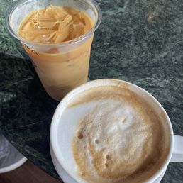 Cappuccino and cold brew