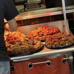 Party platters being made while we were ordering! To bad we dont live closer!