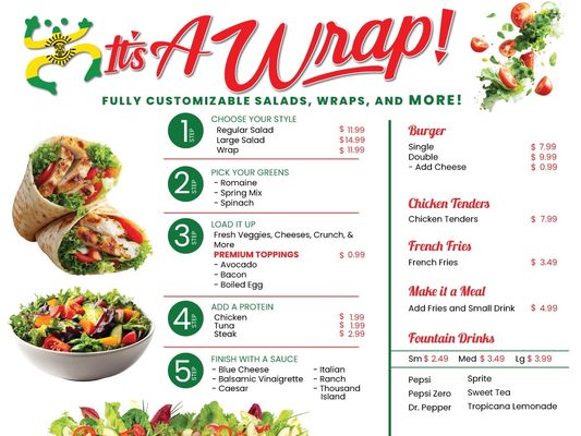 Menu photo 3 It's A Wrap Palm Desert, CA