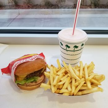In-N-Out Burger - Double Double, fries, and a milkshake to wash it down. - Burgers Near Me - Lincoln, California In-N-Out Burger - Double Double, fries, and a milkshake to wash it down. - Burgers Near Me - Lincoln, California