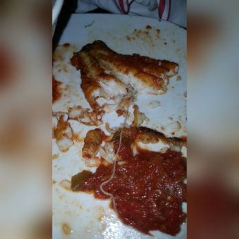 Mom's Kitchen & Bar - A long string which I thought was a parasite was in my fish... You have to clean catfish well - Bars Near Me - Astoria, New York