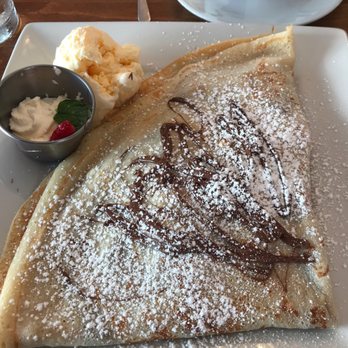 Creme de La Crepe - Crepe with nutella, strawberry, banana, and ice cream - Creperies Near Me - Huntington Beach, California