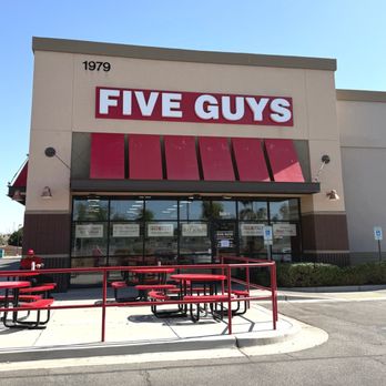 Five Guys - Exterior photograph of the Five Guys restaurant at 1979 East 16th Street in Yuma, Arizona. - Burgers Near Me - Yuma, Arizona Five Guys - Exterior photograph of the Five Guys restaurant at 1979 East 16th Street in Yuma, Arizona. - Burgers Near Me - Yuma, Arizona