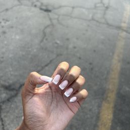 Short French Tip Short French Tip