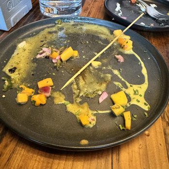 Kaya  - remnants of jerk chicken skewers - Cocktail Bars Near Me - Portland, Oregon