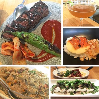 Joule - "that" short rib steak, joule box, black sesame noodle, beef tartare, smoked tofu - Korean Near Me - Seattle, Washington Joule - "that" short rib steak, joule box, black sesame noodle, beef tartare, smoked tofu - Korean Near Me - Seattle, Washington