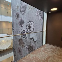 Motel One - Elevator lobby. July 2025