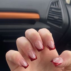 Sky Nails - Red french tips