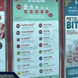 Dirty Soda Menu