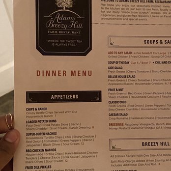 Adams Breezy Hill Farm - Menu - American Near Me - Princeton, Kentucky