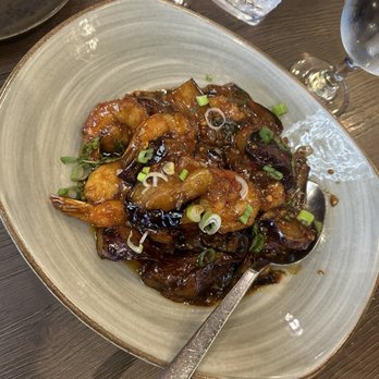 Aung Burma - Shrimp with Shrimp Eggplant - Burmese Near Me - Concord, California