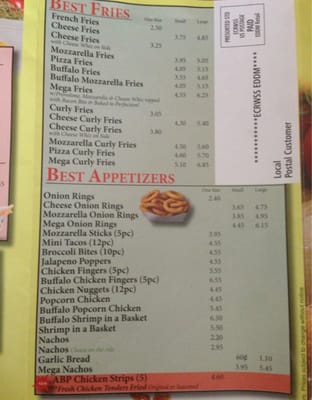 Menu photo 1 Aramingo's Best Pizza Philadelphia, PA