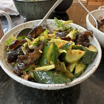 Chinese Postpartum Confinement - Wood ear cucumber salad with chili - Nanny Services Near Me