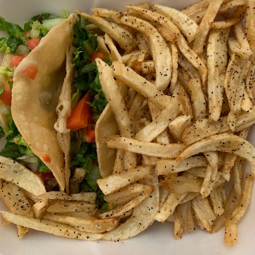 Any 2 Tacos Fries Soda Any 2 Tacos Fries Soda