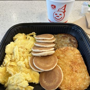 Jack in the Box - Jumbo Breakfast Platter with Sausage - Tacos Near Me - Calimesa, California