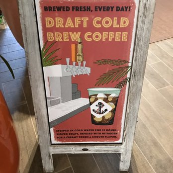 Knots Coffee Roasters - Sign inside the hotel advertising Knots' cold brew. - Coffee & Tea Near Me - Honolulu, Hawaii
