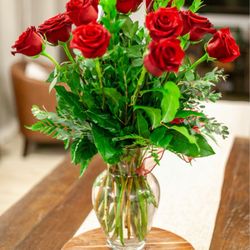 Premium dozen red roses