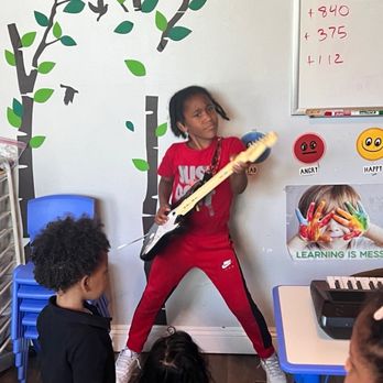 Noah's Play and Learn - Zay'den my son during music time at Noah's play and learn - Preschools Near Me - Inglewood, California