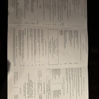 Sushisamba - menu - Asian Fusion Near Me - Las Vegas, Nevada