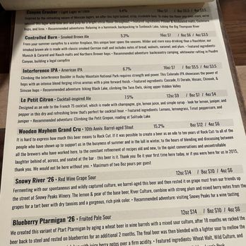 Rock Cut Brewing Company - Beer descriptions - Brewpubs Near Me - Estes Park, Colorado Rock Cut Brewing Company - Beer descriptions - Brewpubs Near Me - Estes Park, Colorado