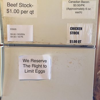 Pam's Farm Stand - This fridge holds magical meats! Get the pork chops! - Butcher Near Me - Norway, Wisconsin Pam's Farm Stand - This fridge holds magical meats! Get the pork chops! - Butcher Near Me - Norway, Wisconsin