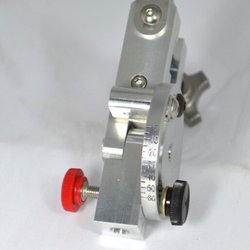 Factory Edge Sharpening - Scimech clamp for setting the angle on shears. Creates a true convex.