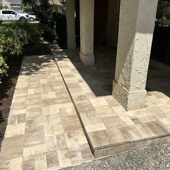 Gulfside Pavers & Construction - Front patio walkway - Home Services Near Me Gulfside Pavers & Construction - Front patio walkway - Home Services Near Me