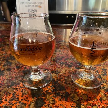Blackadder Brewing Company - two glasses of beer - Breweries Near Me - Gainesville, Florida
