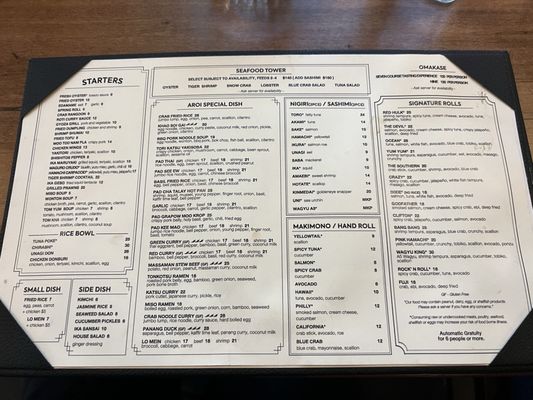 Menu photo 8 A Roi By Smiley Thai Nashville, TN