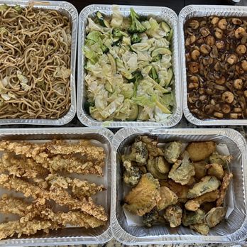Chef Teriyaki - Shrimp Teriyaki Teppanyaki Platter - Small (top row) Shrimp & Veggies Tempura - Small Hot Platter (bottom row) - Japanese Near Me - Hayward, California Chef Teriyaki - Shrimp Teriyaki Teppanyaki Platter - Small (top row) Shrimp & Veggies Tempura - Small Hot Platter (bottom row) - Japanese Near Me - Hayward, California