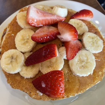 Denny's - Strawberry, banana, & blueberry pancakes - Diners Near Me - Pleasanton, California Denny's - Strawberry, banana, & blueberry pancakes - Diners Near Me - Pleasanton, California