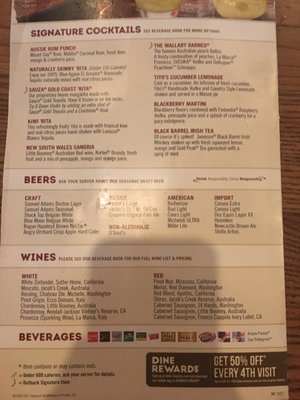 Menu photo 3 Outback Steakhouse Euless, TX