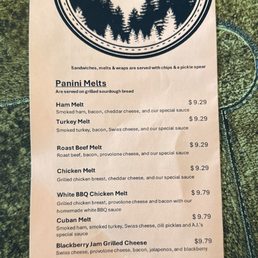 Sandwich Menu Sandwich Menu