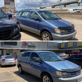 X-Pert Tint and Auto Alarms - Before (top) - hot as hell no privacy. After (bottom) - dark and cool. Front: formula one pinnacle ceramic 30% Rear: Llumar ATR 15% metalize - Car Stereo Installation Near Me - Houston, Texas X-Pert Tint and Auto Alarms - Before (top) - hot as hell no privacy. After (bottom) - dark and cool. Front: formula one pinnacle ceramic 30% Rear: Llumar ATR 15% metalize - Car Stereo Installation Near Me - Houston, Texas