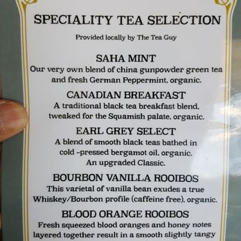 Saha Eatery - Tea menu - Lebanese Near Me - Squamish, British Columbia