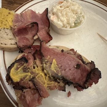 Canter's Deli - 1/2 Pastrami Sandwich I opened so you can see the meat! - Bakeries Near Me - Los Angeles, California