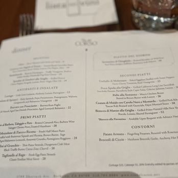 Via del Corso - Menu - Italian Near Me - Berkeley, California
