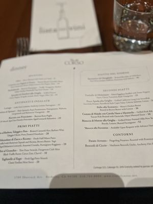 Menu photo 4 Via del Corso Berkeley, CA