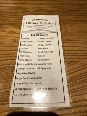 Menu photo 3 Carrabba's Italian Grill Lutz, FL Menu photo 3 Carrabba's Italian Grill Lutz, FL