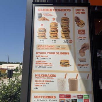 Smalls Sliders - Menu board - Burgers Near Me - Covington, Louisiana