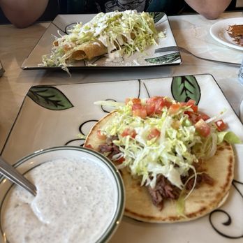 Aqui Es Texcoco Pico Rivera - Chicken flautas in the backound - Barbeque Near Me - Pico Rivera, California