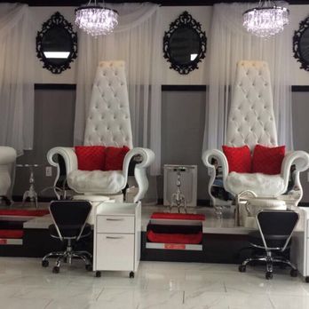 Pure Bliss Nails & Beauty Salon - Pretty chairs to make you feel like a queen or a king - Makeup Artists Near Me - Duluth, Georgia