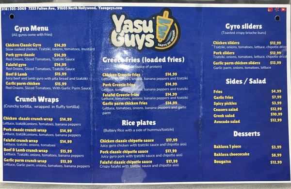 Menu photo 7 Yasu Guys Van nuys , CA