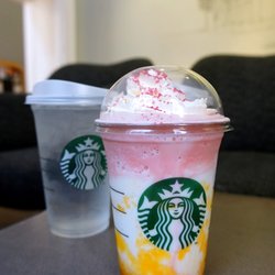 Starbucks - Passionfruit Raspberry Frappuccino.