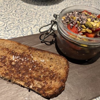 REYLA - Chocolate mousse and banana bread (skip) - Mediterranean Near Me - Asbury Park, New Jersey REYLA - Chocolate mousse and banana bread (skip) - Mediterranean Near Me - Asbury Park, New Jersey