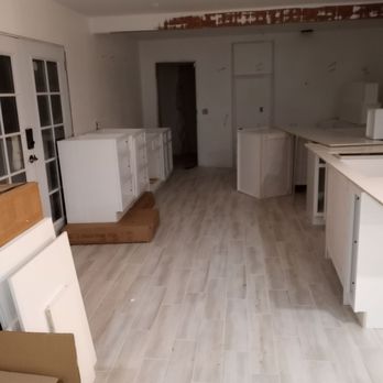 Hungry Shark Flooring - Excuse my cabnet boxes - Flooring Near Me
