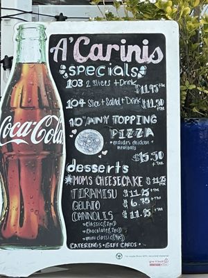 Menu photo 6 A Carini's Pizza & Pasta Murrieta, CA